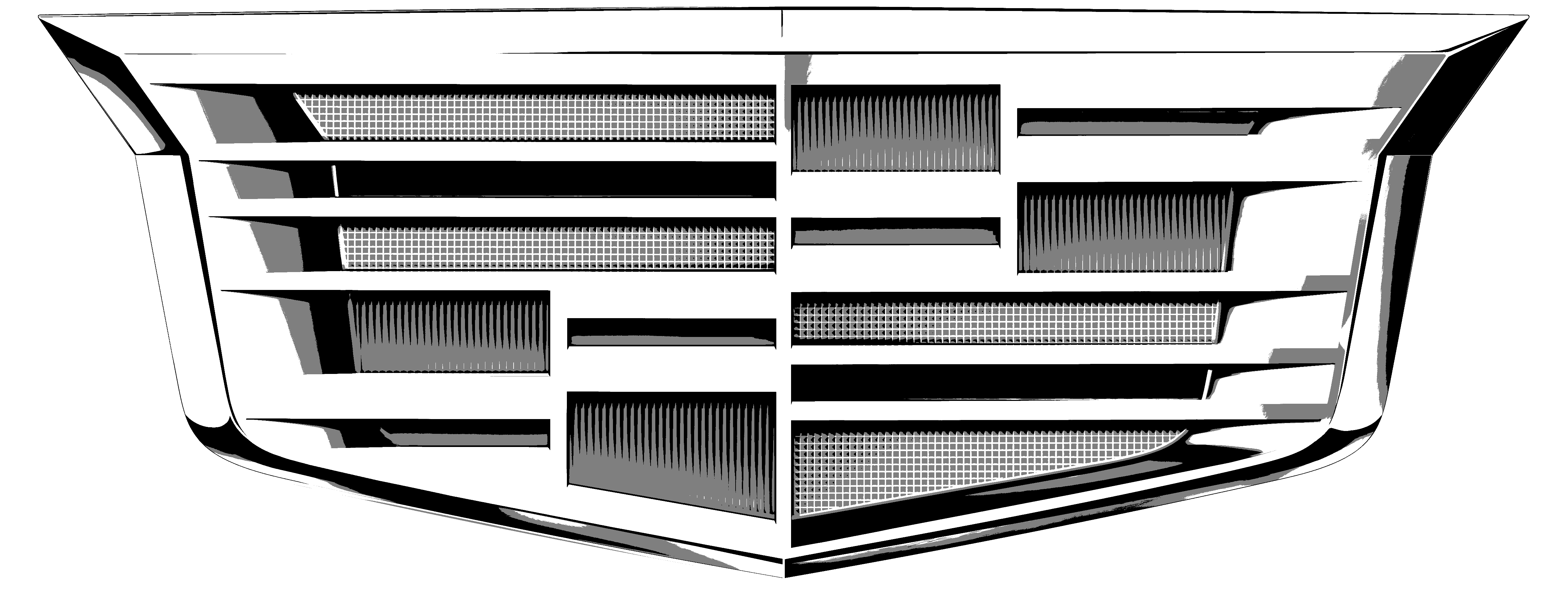 Logos Forest Lake Chevrolet Cadillac - Cadillac Black And White Logo (5000x2813), Png Download