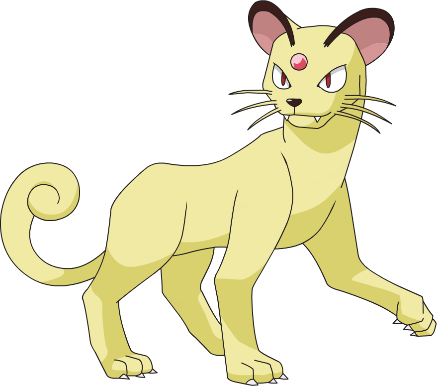 Persian Shiny - Persian Pokemon (879x775), Png Download