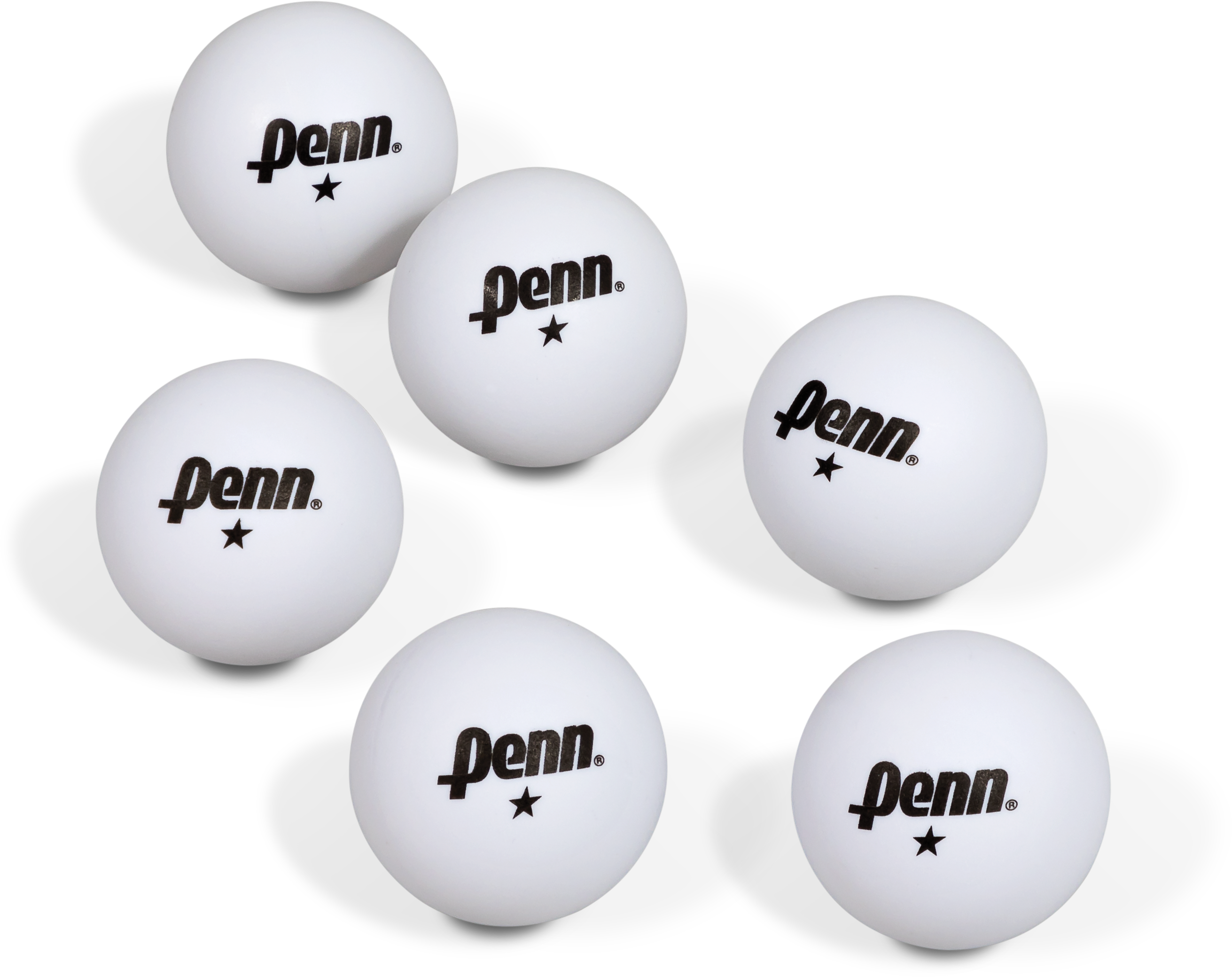 Penn 40mm 1 Star White Table Tennis Balls - Penn Ping Pong Balls (3000x3000), Png Download