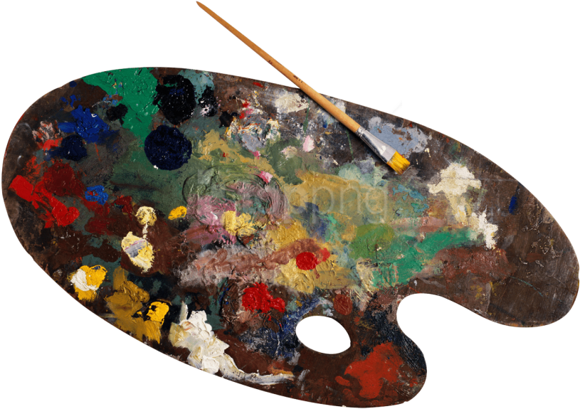 Free Png Download Paint Palette Png Images Background - Paint Palette Png (850x595), Png Download