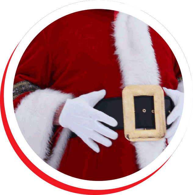Meet Santa - Real Father Christmas (633x637), Png Download