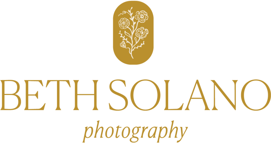 Beth Solano Photography Logo Center No Bkgnd Mustard - Calligraphy (1000x563), Png Download