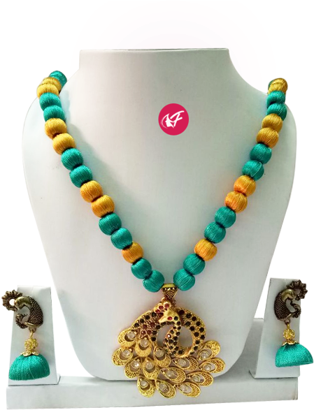Silk Thread Set Gender - Necklace (600x600), Png Download