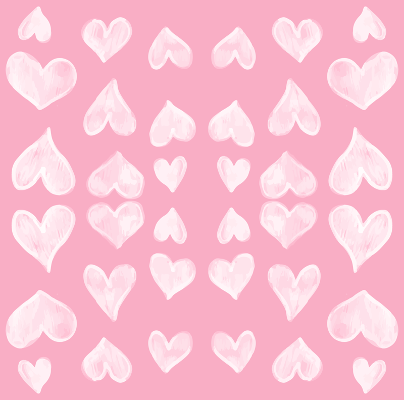 Valentines Day Watercolor Hearts Light Pink On Pink - Heart (800x792), Png Download