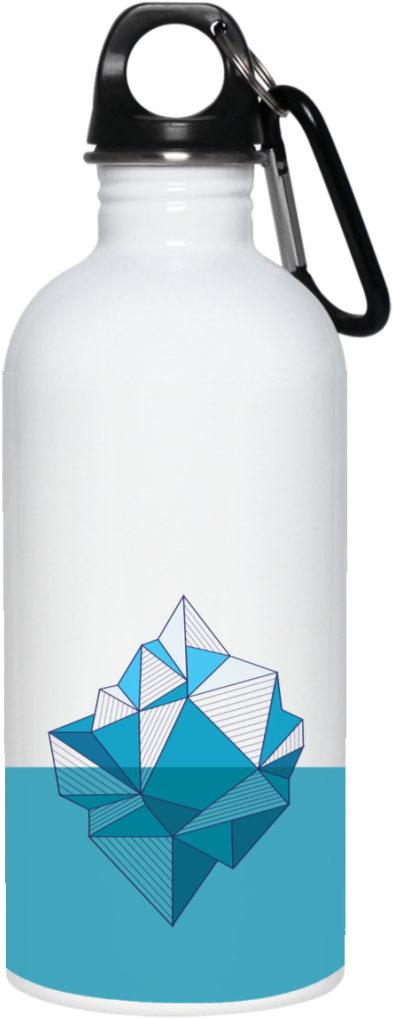 Arctic Iceberg 20 Oz - Water Bottle (1024x1024), Png Download