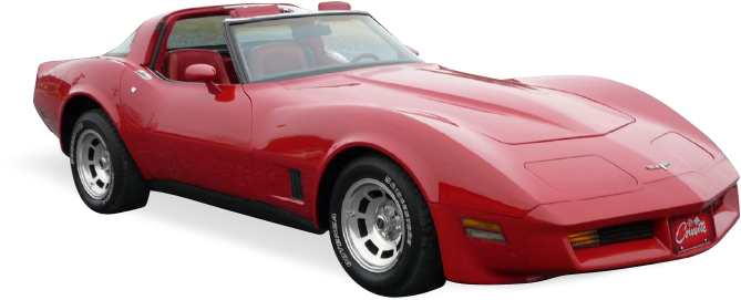 Classic Corvettes For Sale Over Used Incuding - 1969 Red Corvette Png (837x410), Png Download