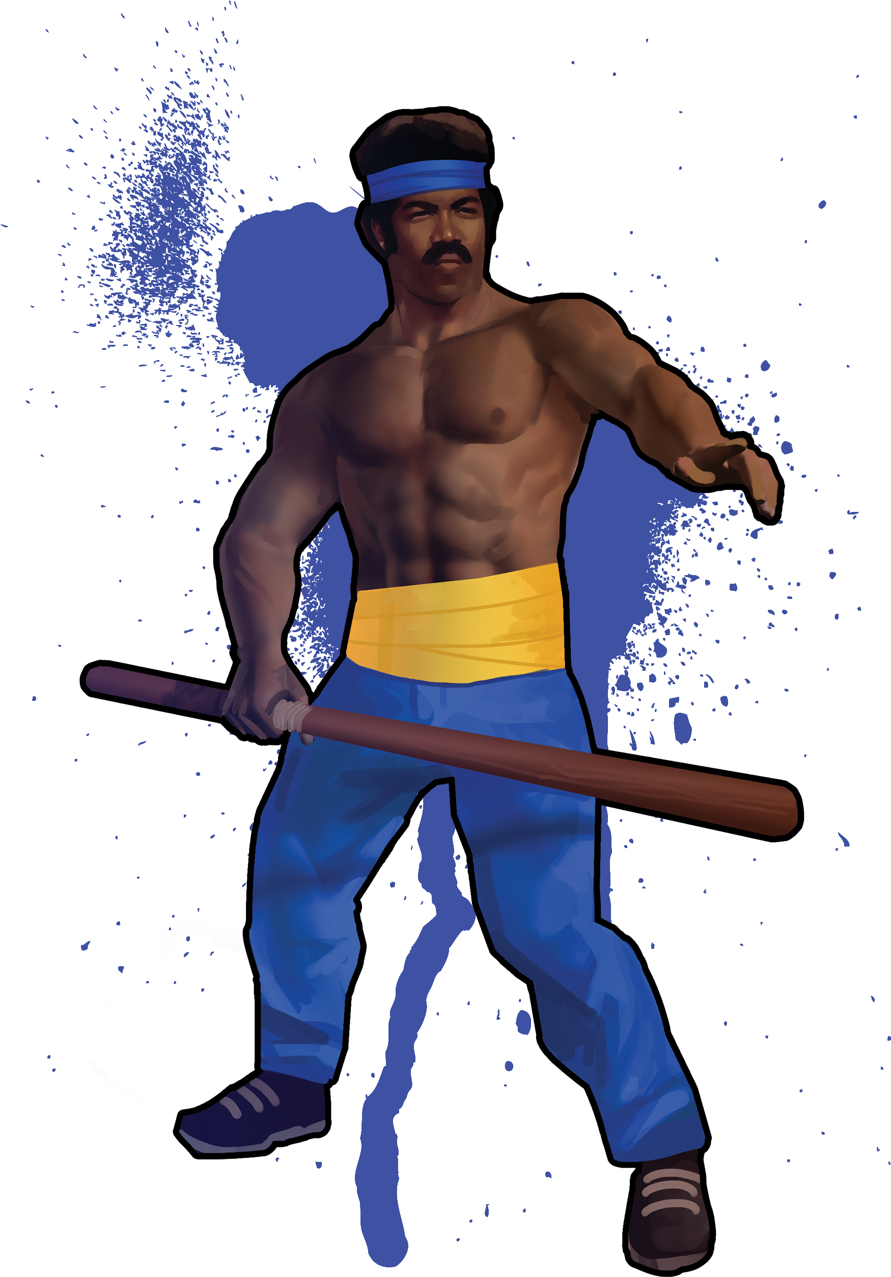 In '75 The Outcasts Wasted Nizzy One Of The Cobra Lieutenants - Cartoon (2400x3000), Png Download