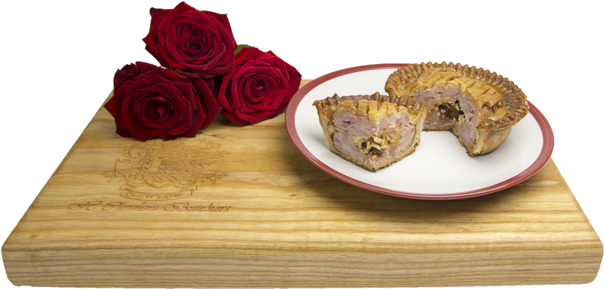 Pie On Board - Garden Roses (866x650), Png Download