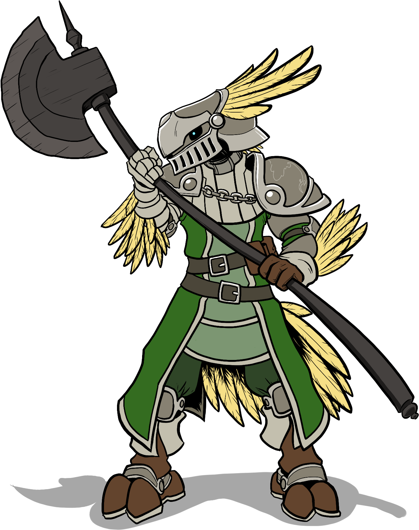 Commission - Seishan Chocobo - Cartoon (1410x1784), Png Download