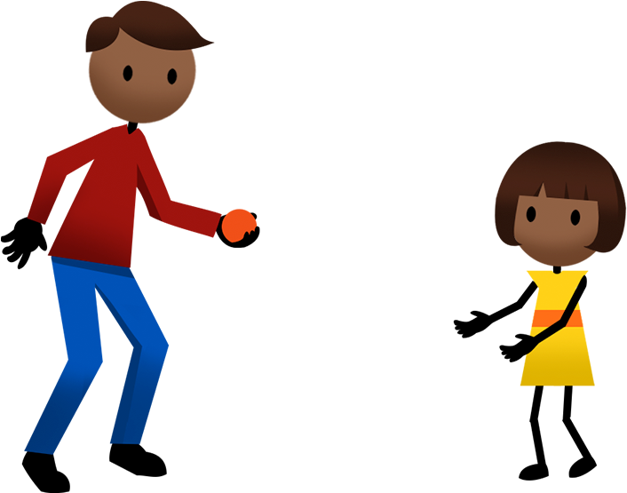 Kids Playing Catch Png - Basketball Dribbling Clip Art (880x560), Png Download