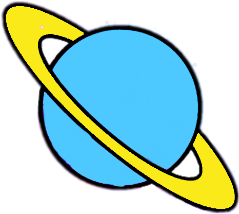 #saturn #alien #head #space #moon #sky #inedaspace (1024x1024), Png Download