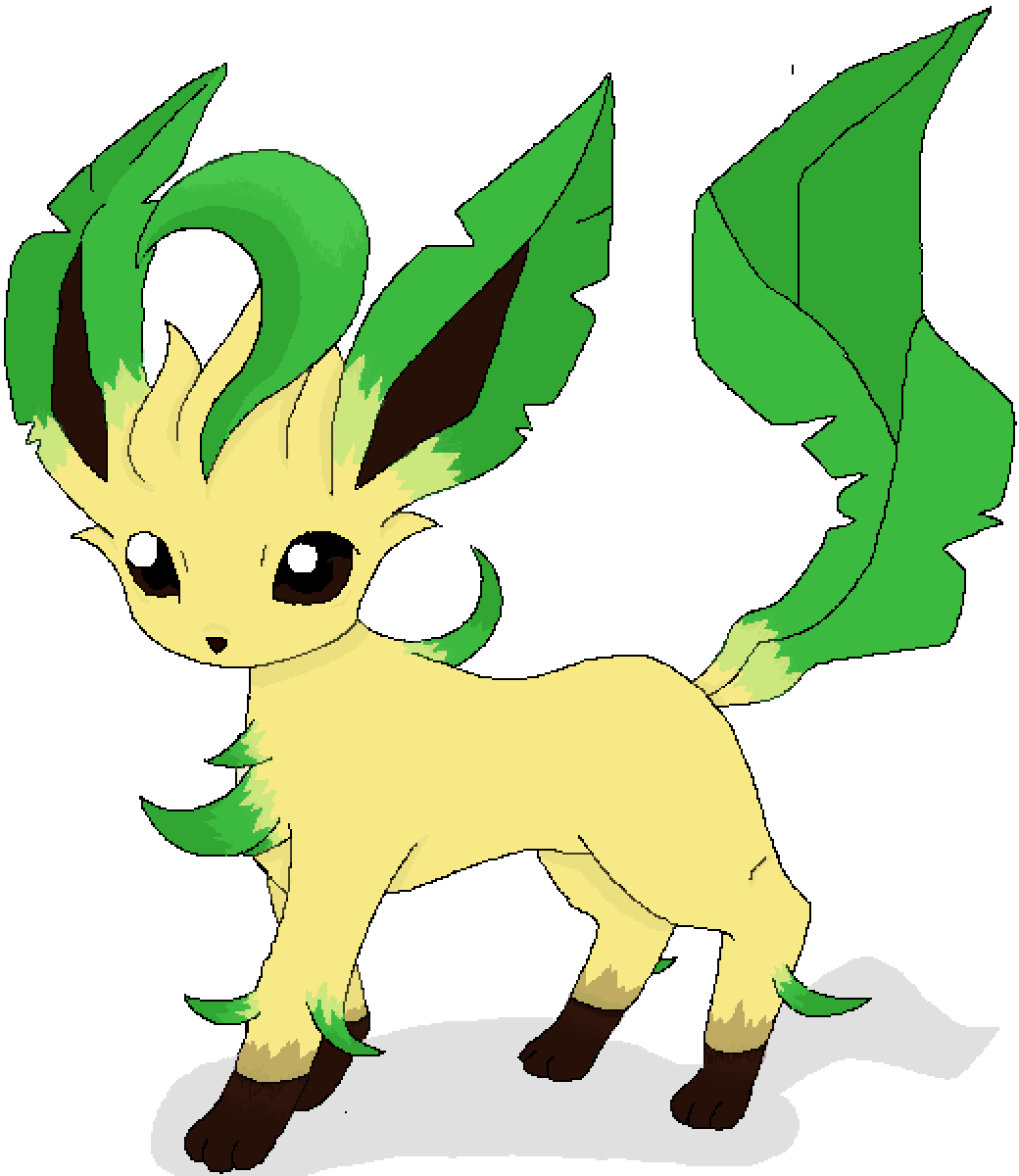Leafeon - Leafeon Male (1040x1200), Png Download
