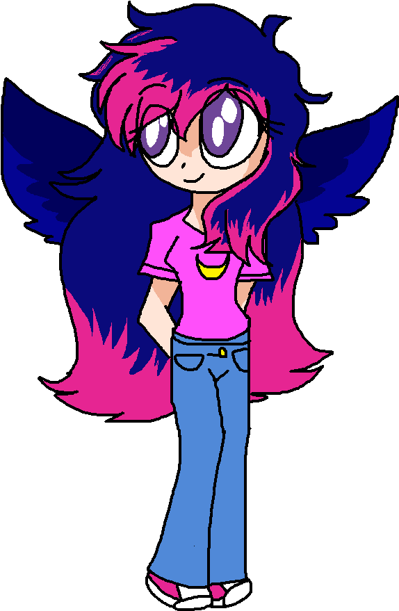 At With Mihousa - Cartoon (589x909), Png Download