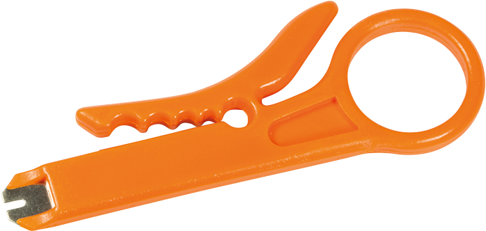 Wz0024 Idc Punchdown Tool With Wire Stripper, Plastic - Lsa Betűző (800x800), Png Download