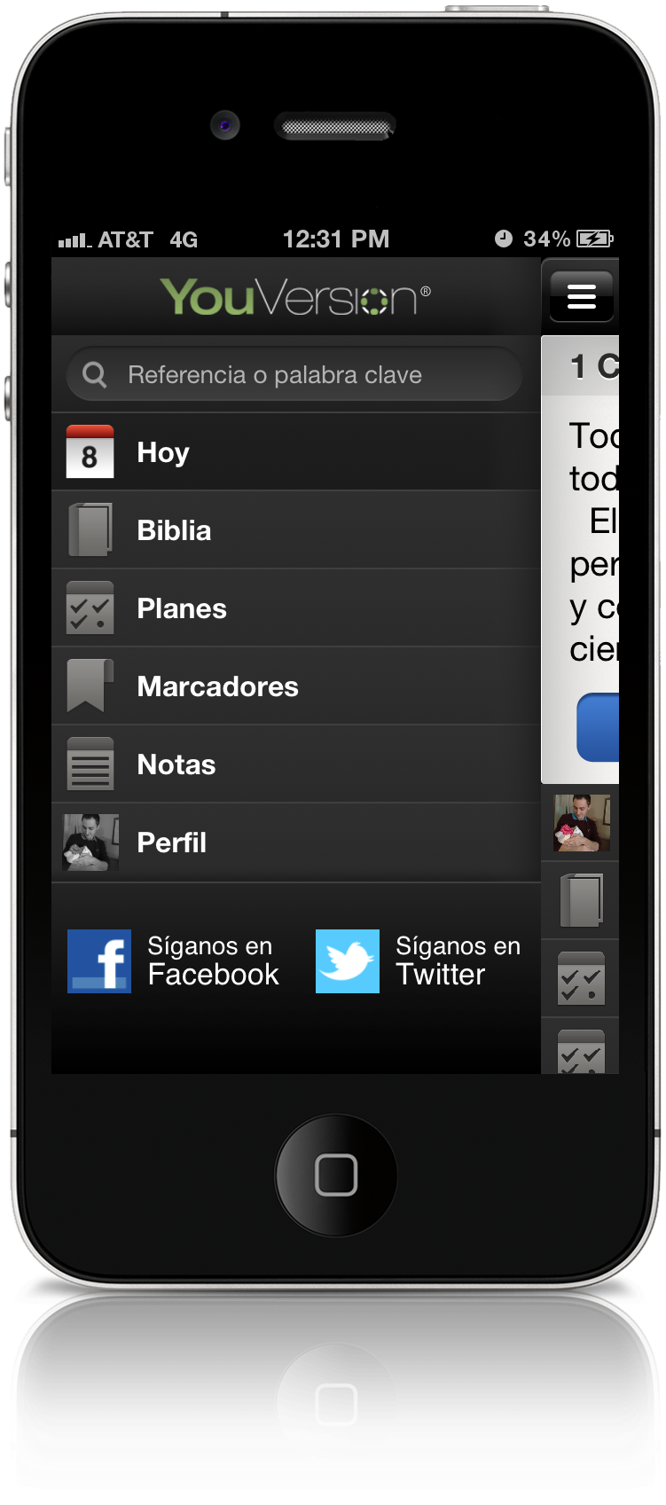 Nueva Actualización De La Biblia App Para Iphone - Youversion Iphone (808x1708), Png Download
