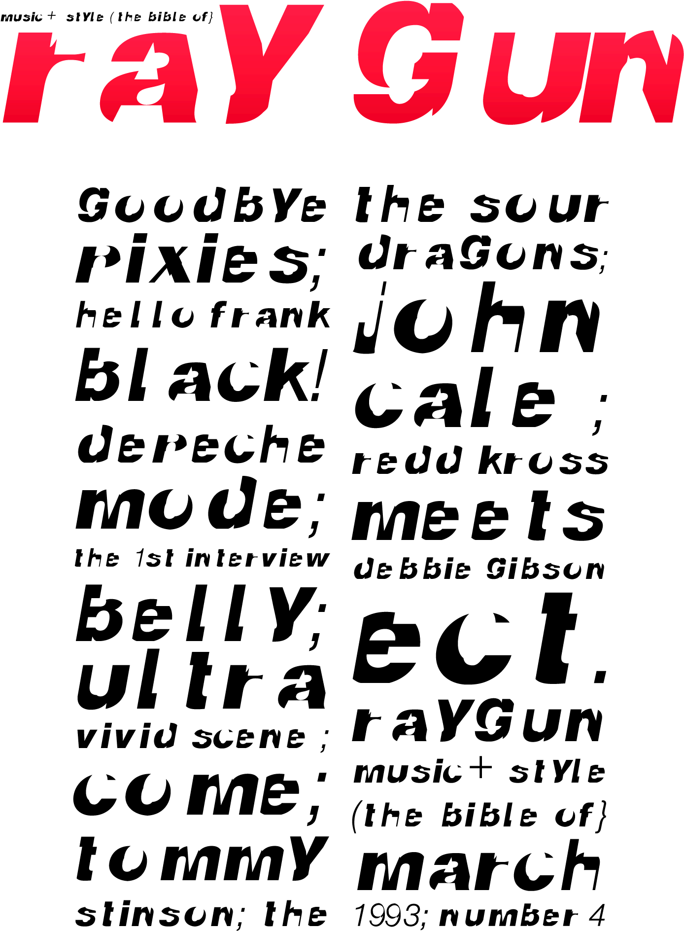 Huw Williams Typeface 2016 Based On David Carson Ray - David Carson Typeface (1400x1892), Png Download