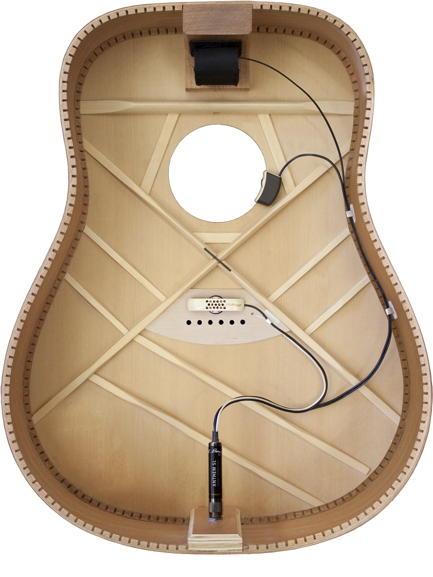 Click To Enlarge - Internal Acoustic Guitar (940x1179), Png Download