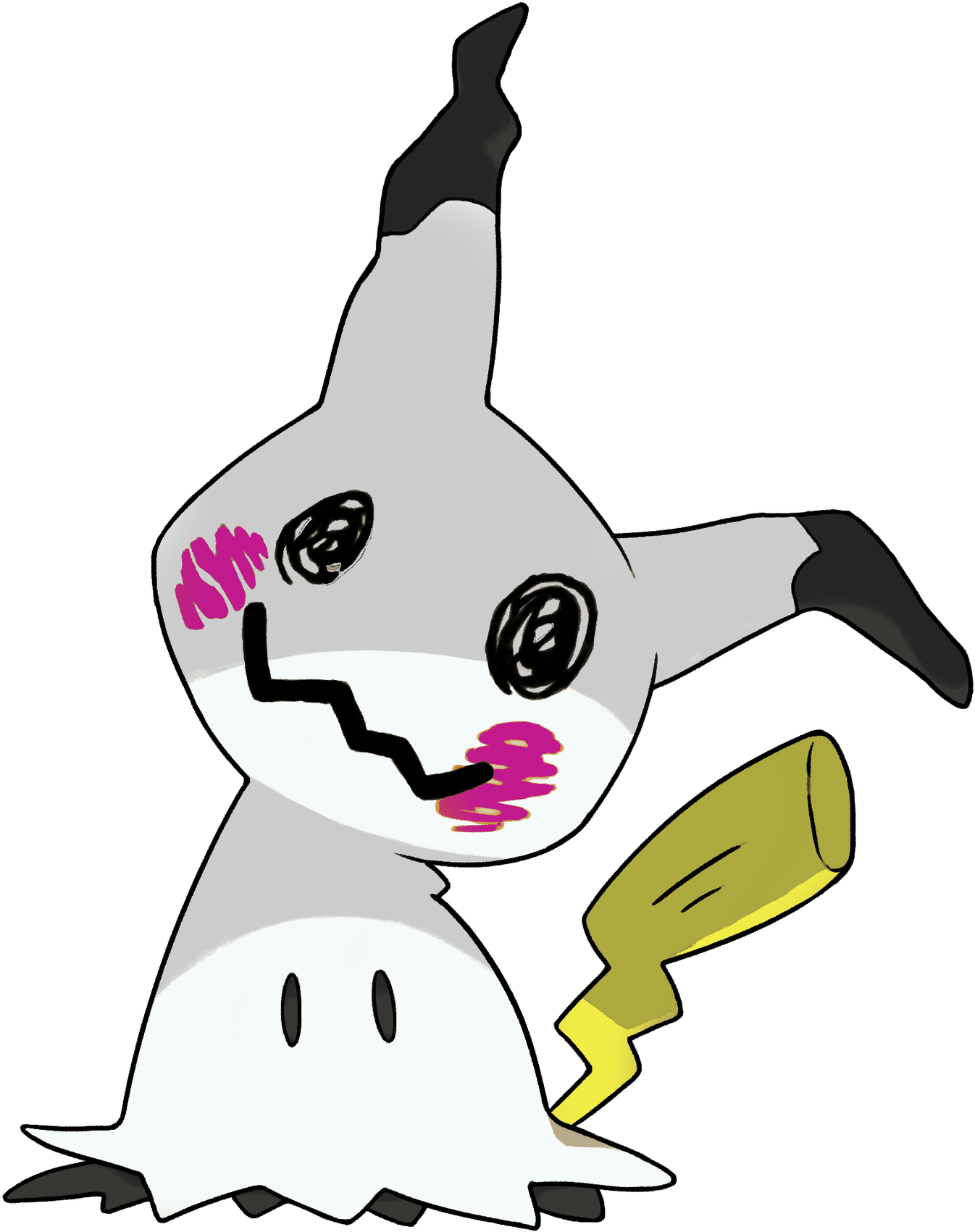 Mimikyu Without The Costume (1920x1772), Png Download