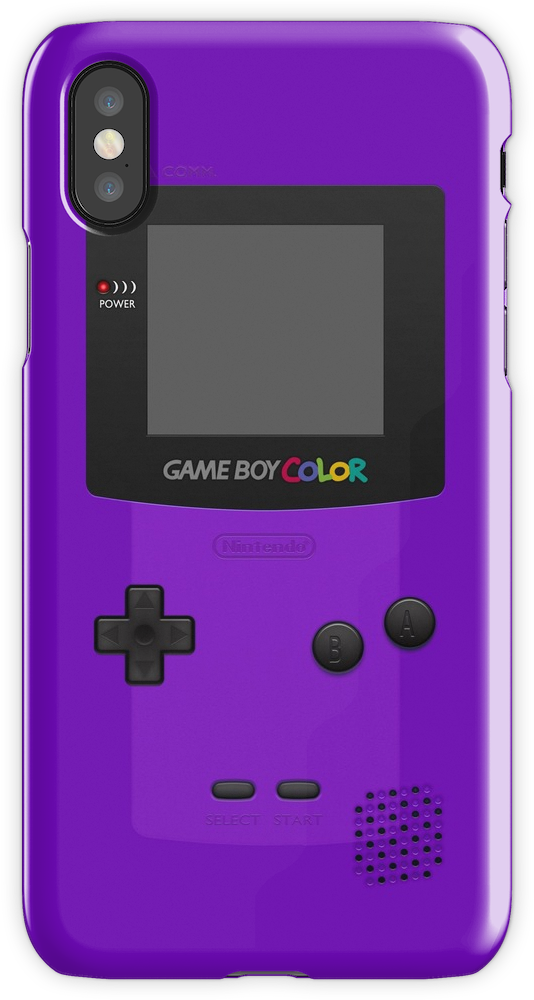 Purple Nintendo Gameboy Color Iphone X Snap Case - Game Boy Color (750x1000), Png Download