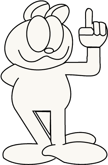 Freeuse Garfield Transparent Easy Draw - Cartoon (678x600), Png Download