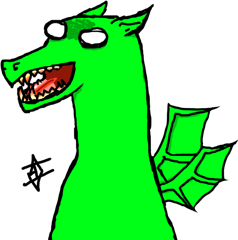 Derp Dragon (1080x960), Png Download