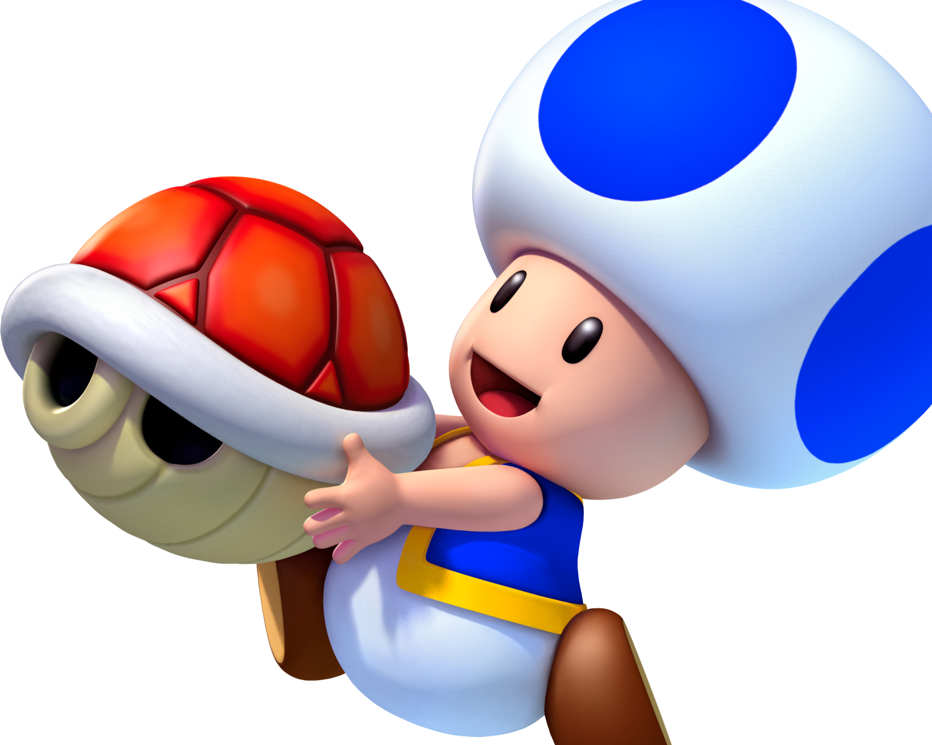 Blue Toad Artwork - Cartoon (1867x1493), Png Download