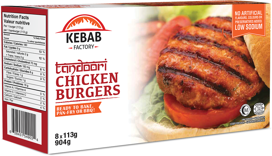 Shoptandoori Chicken Burgers - Kebab (1097x1097), Png Download