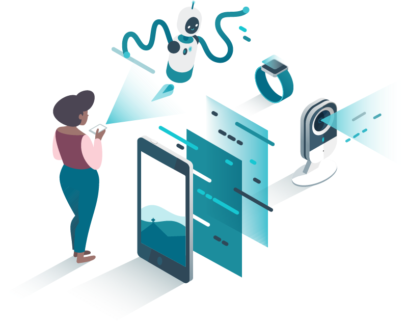 Person Controlling Their Network - Graphic Design (820x635), Png Download