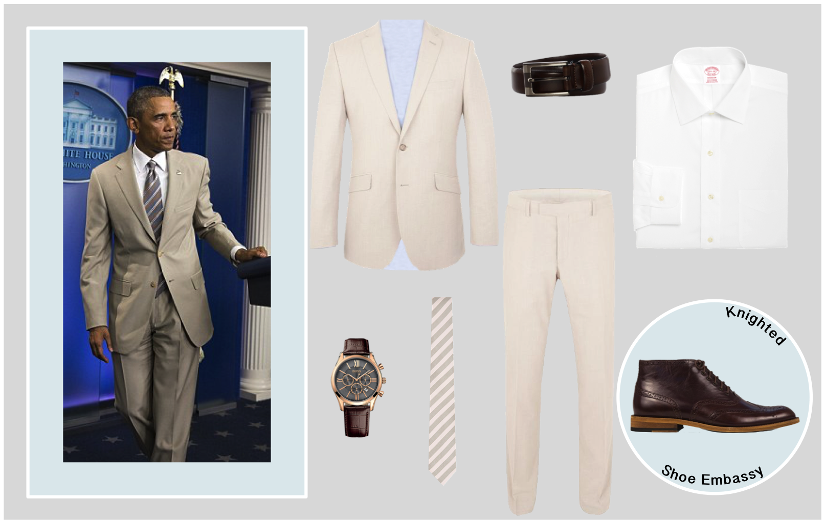 Obamaoutfit - Formal Wear (1612x1031), Png Download