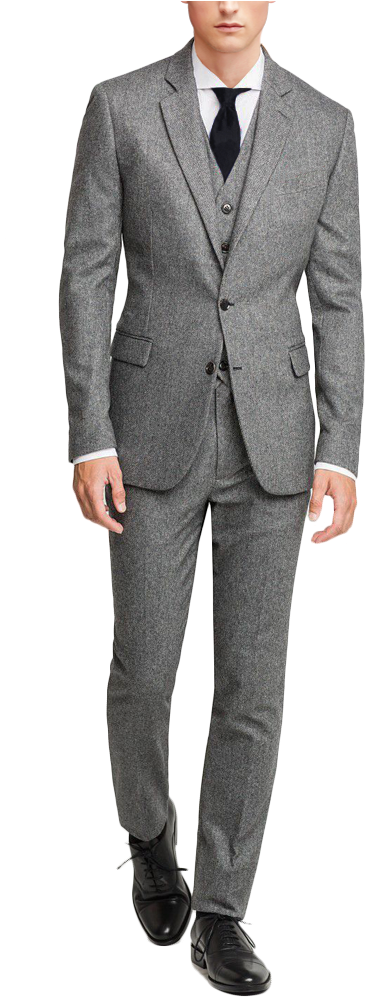 Lightgraytweed V=1480800464 - Tiger Of Sweden Double Breasted Blazer (600x1000), Png Download