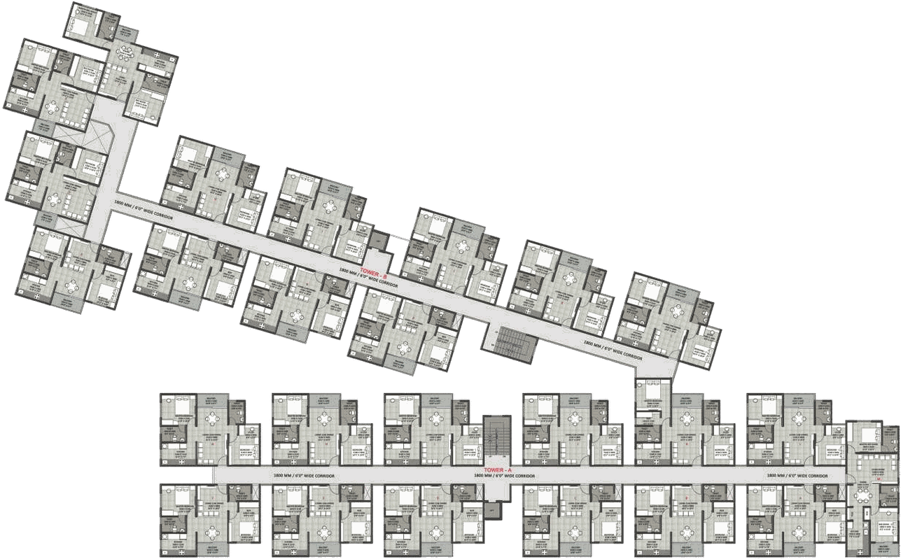 Cluster - Apartment (1300x804), Png Download