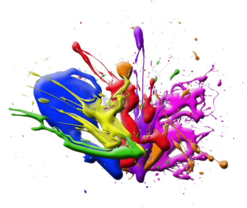 Free Png Download Color Ink Splatter Png Png Images - Transparent Background Paint Clipart Png (850x703), Png Download