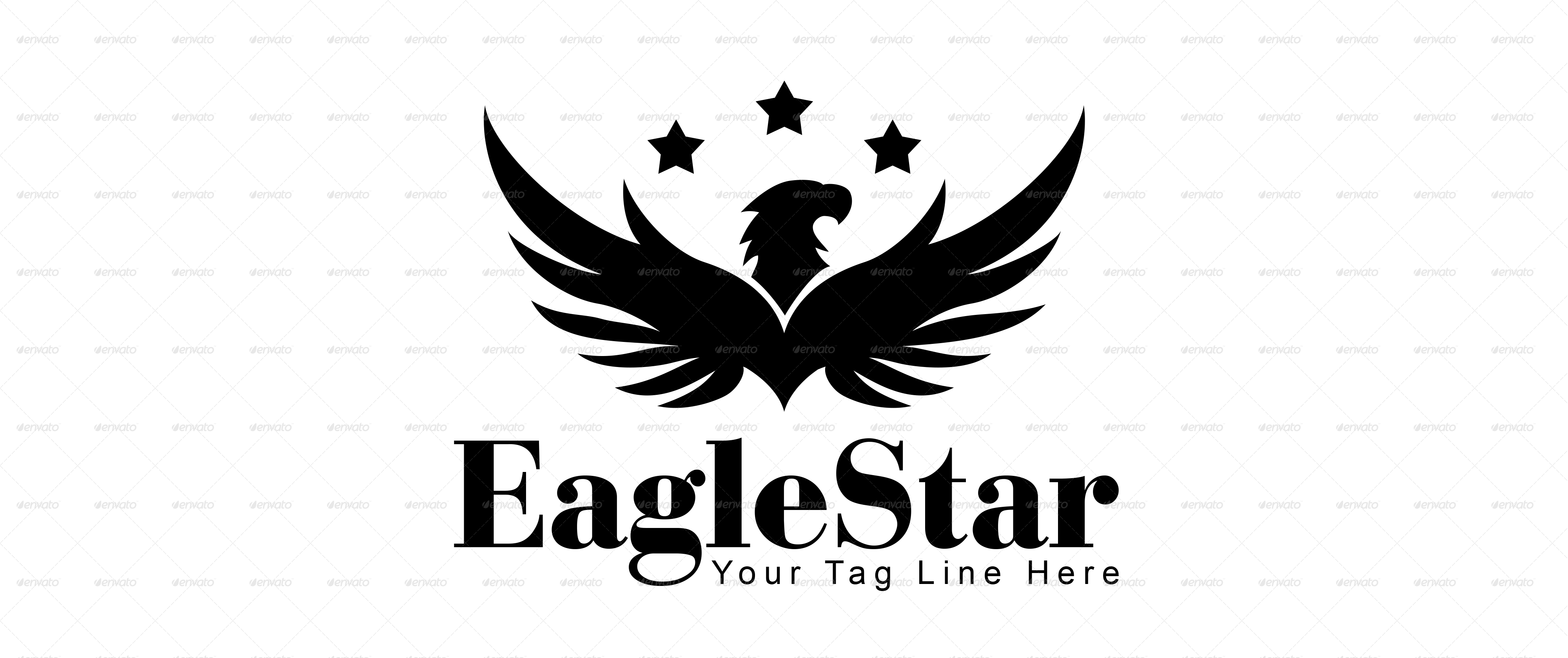 Png/logo - Eagle Star (4000x1680), Png Download