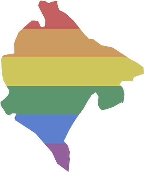 Montenegro Flag Clipart Png - Montenegro Lgbt (600x600), Png Download