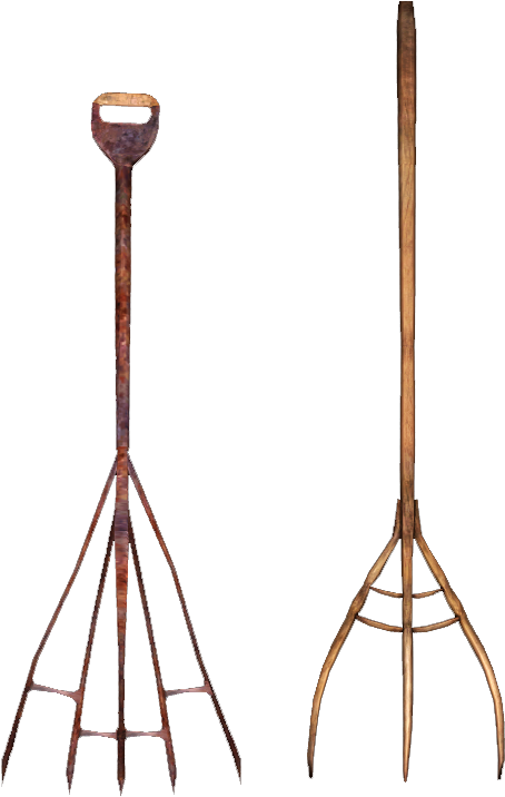 Pitchfork - Wood (600x800), Png Download