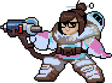 Mei Snow Plum - Overwatch Mei Pixel Spray (600x600), Png Download