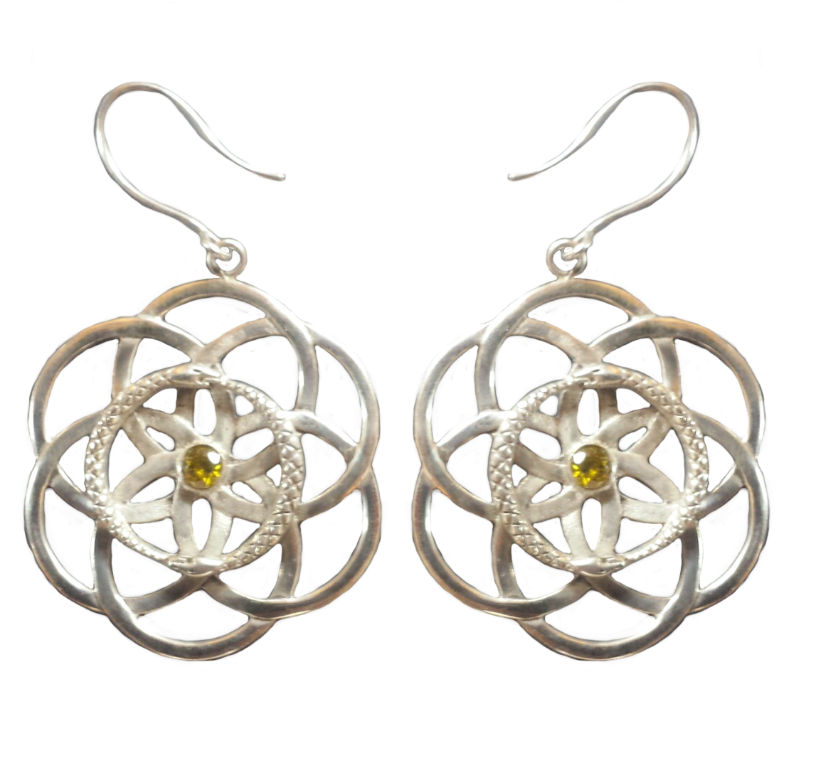 Eternal Serpent Seed Earrings ✧ Brass ✧ Ouroboros - Selfistry: Explore Your Self Journal And Notebook (1223x1093), Png Download