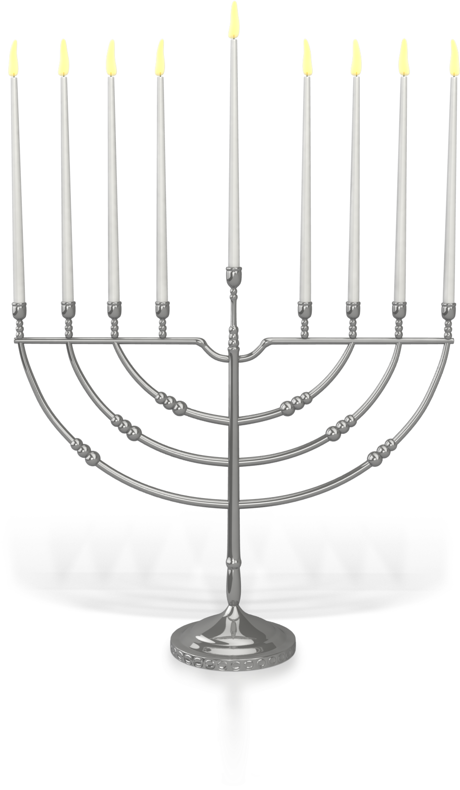 Menorahs Picture Hd Png - Menorah Lit (1026x1600), Png Download