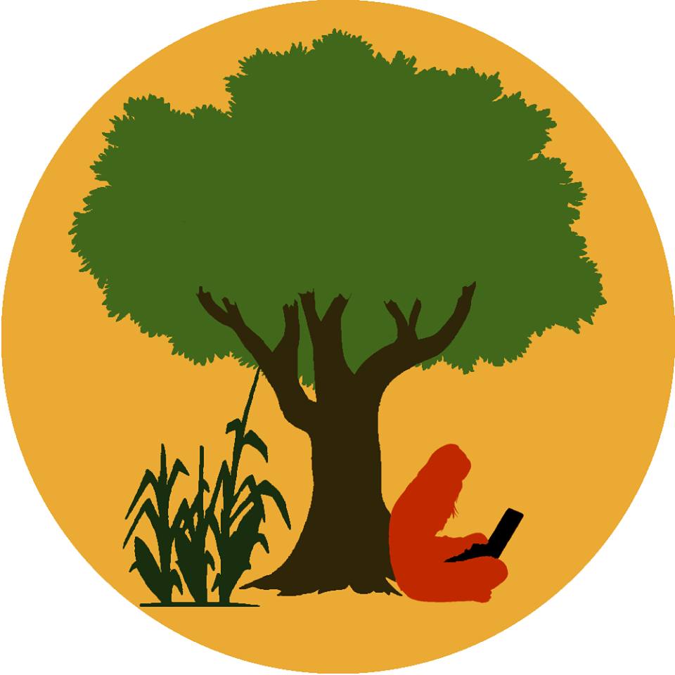 Logo Of Eco Hack Farm, A Person Sitting Under A Tree - Clipart Big Tree (960x960), Png Download