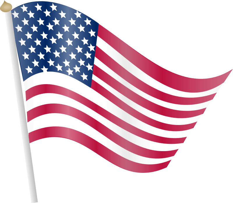 Free Flag Banner Clipart Transparent - American Flag Clip Art Transparent (800x700), Png Download