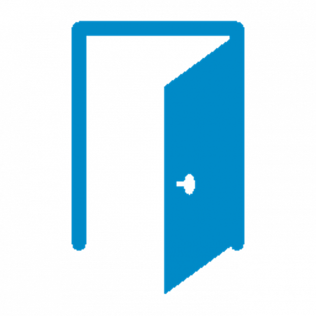 Door Opening Icon (620x620), Png Download