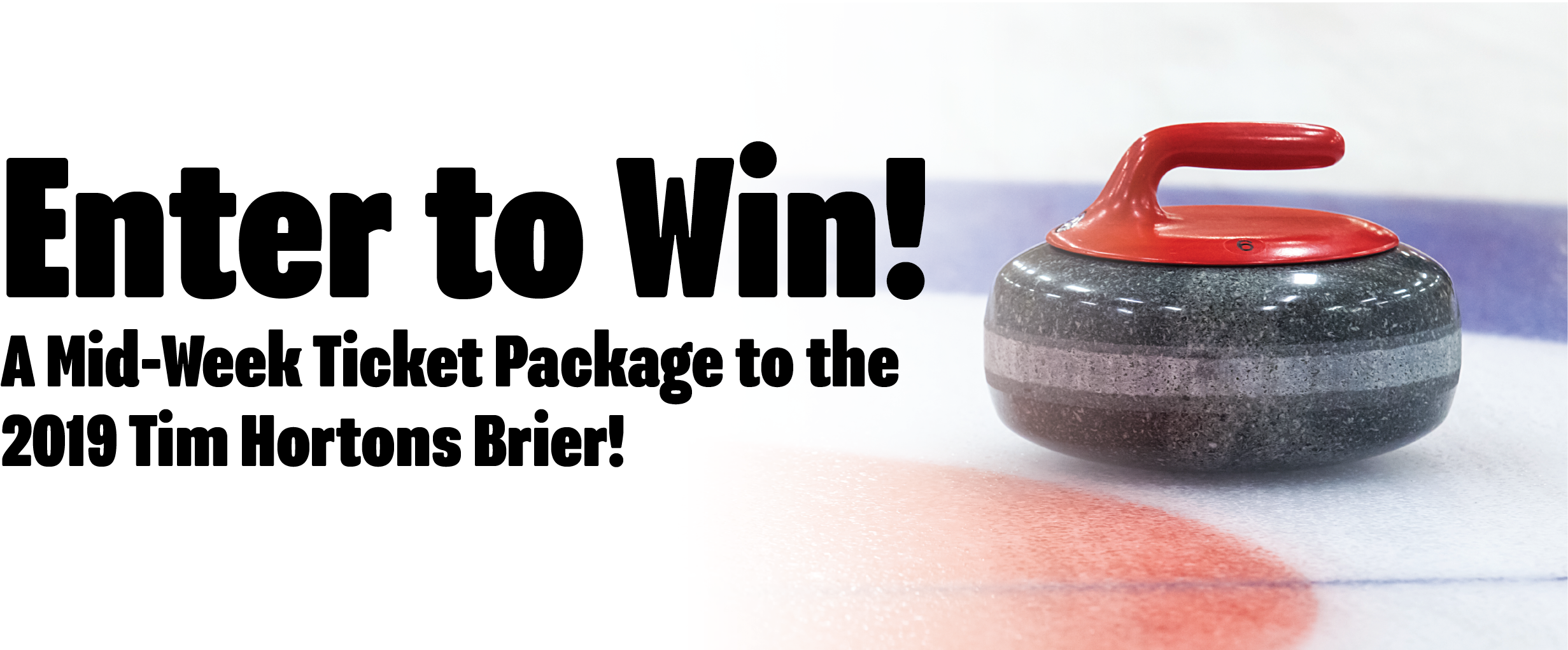 Enter To Win - Curling (2589x1022), Png Download