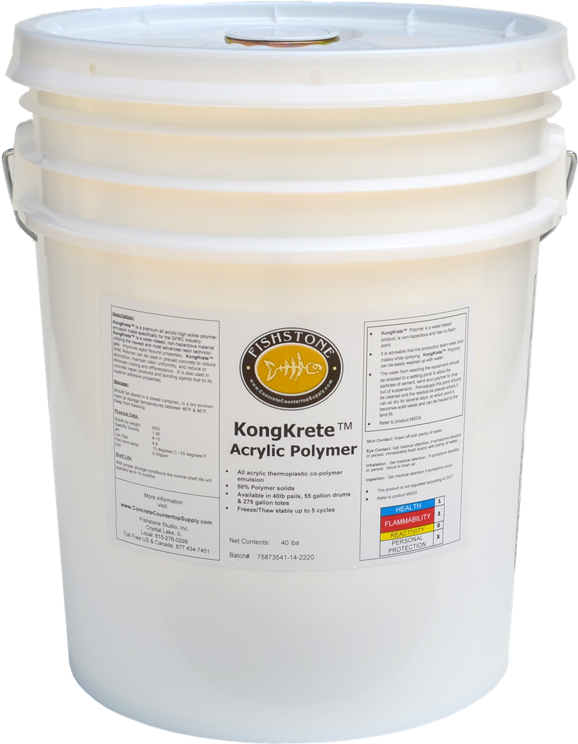 40lb, Kongkrete™ Liquid Acrylic Polymer (1105x1105), Png Download