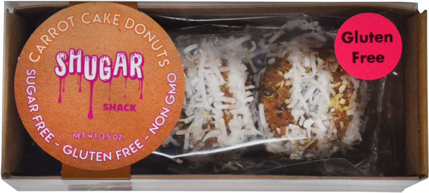 Mini Carrot Cake Donuts Packaged - Steamed Rice (1000x998), Png Download