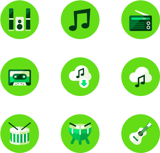 Audio - Green Icons Png (600x564), Png Download