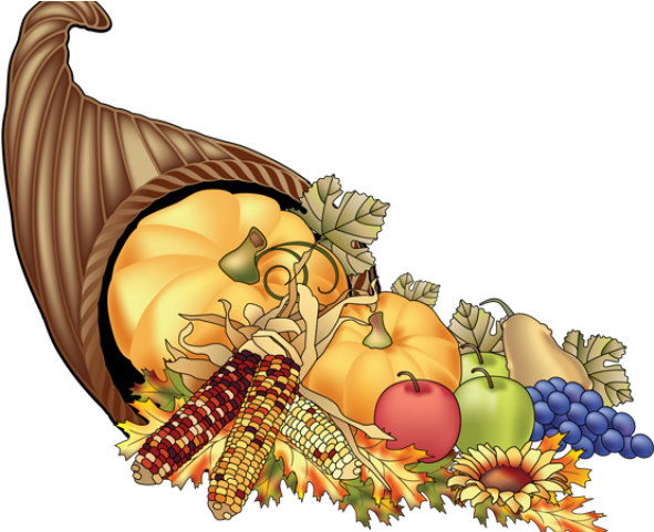 Small Cornucopia Cliparts - Happy Thanksgiving Cornucopia Clipart (640x480), Png Download