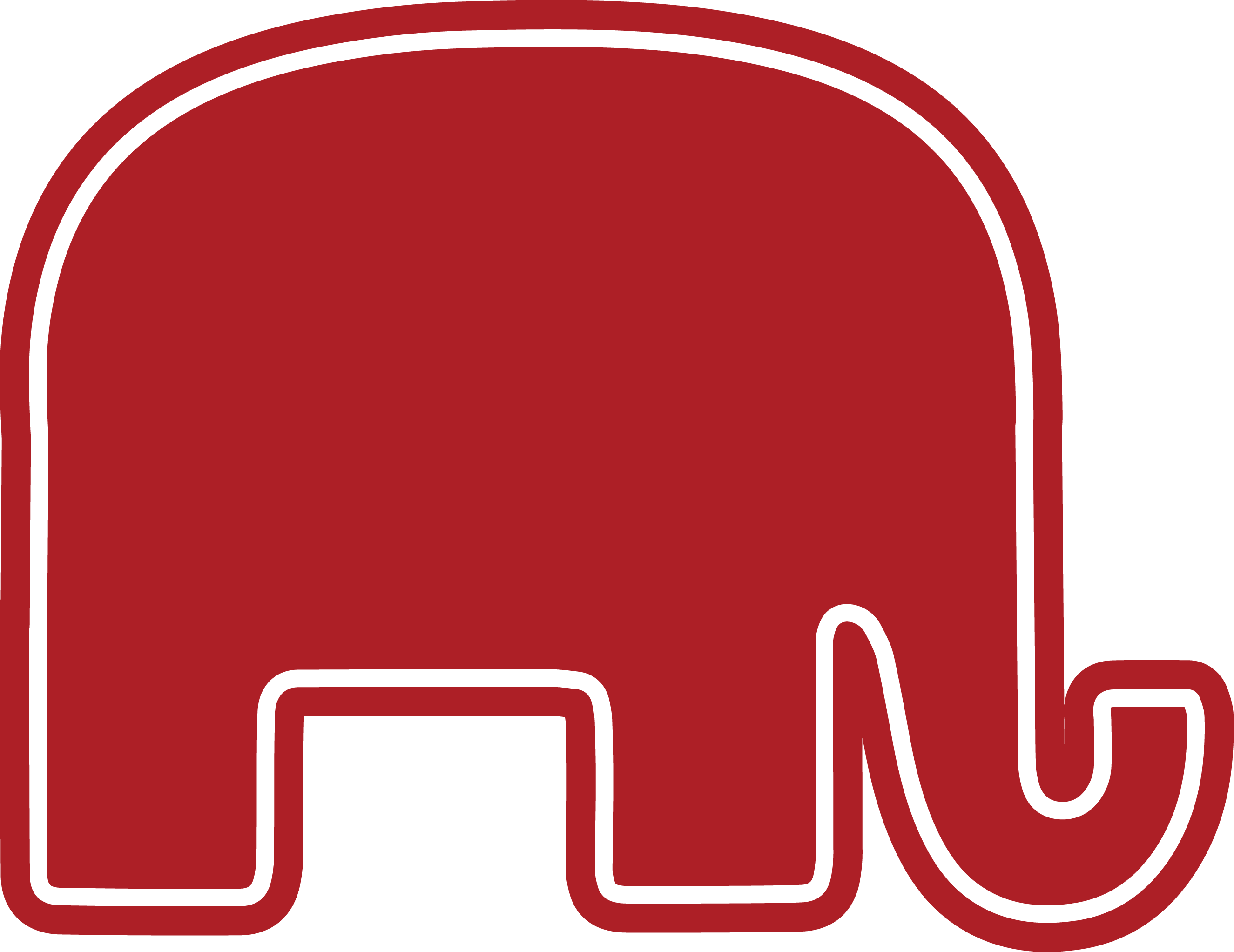 Lou Barletta Republican Party - Indian Elephant (2651x2045), Png Download