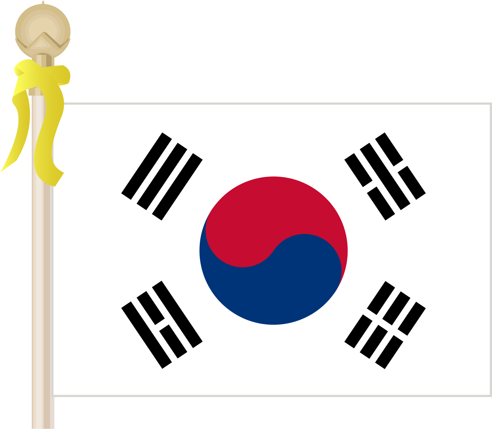 Open - South Korea Flag Pastel (2000x1455), Png Download