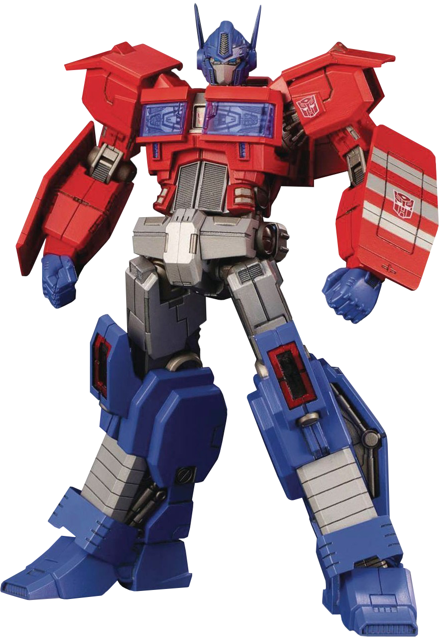 Transformers - Flame Toys Idw Optimus Prime (877x1273), Png Download