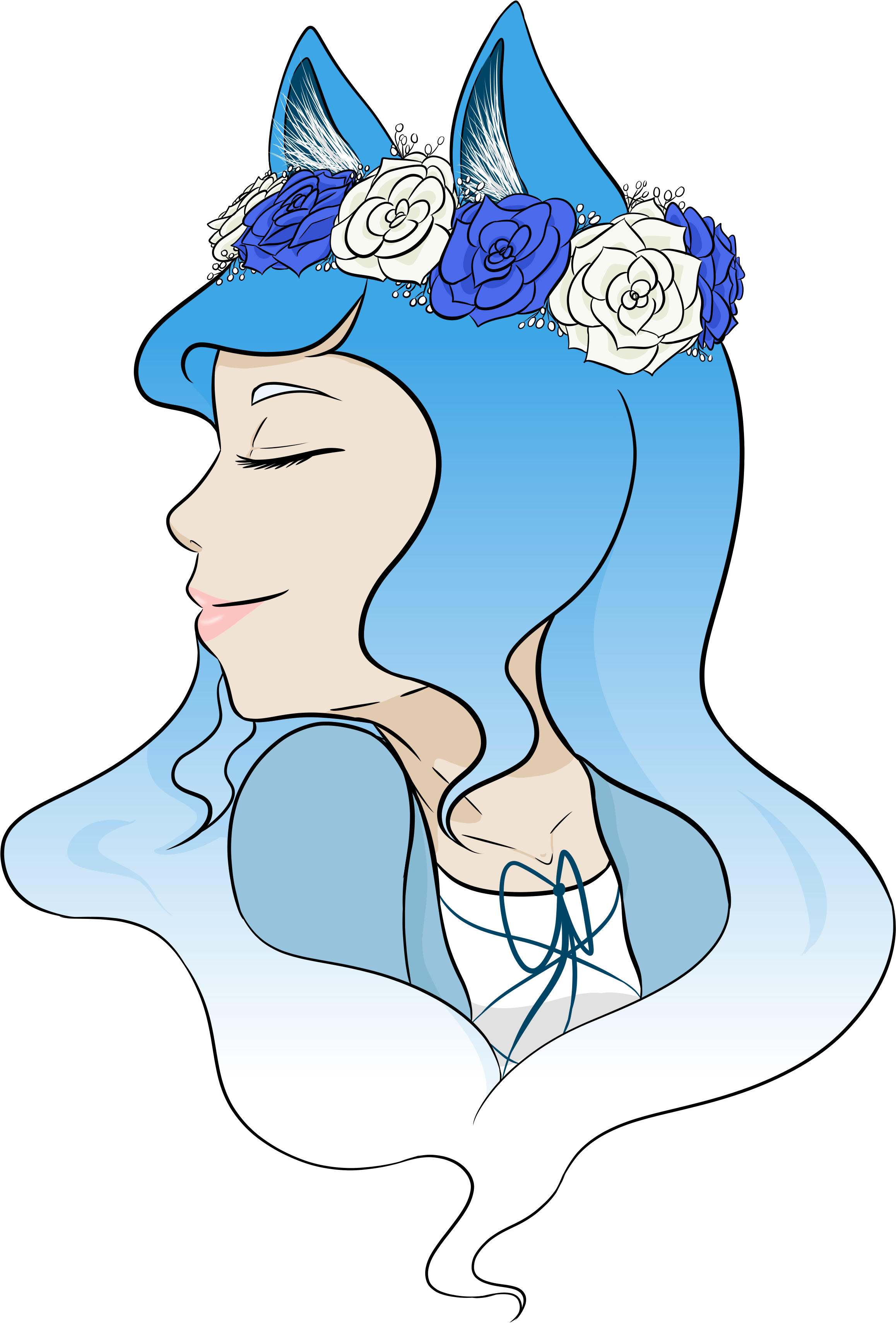Diana Flower Crown - Cartoon (3024x4000), Png Download